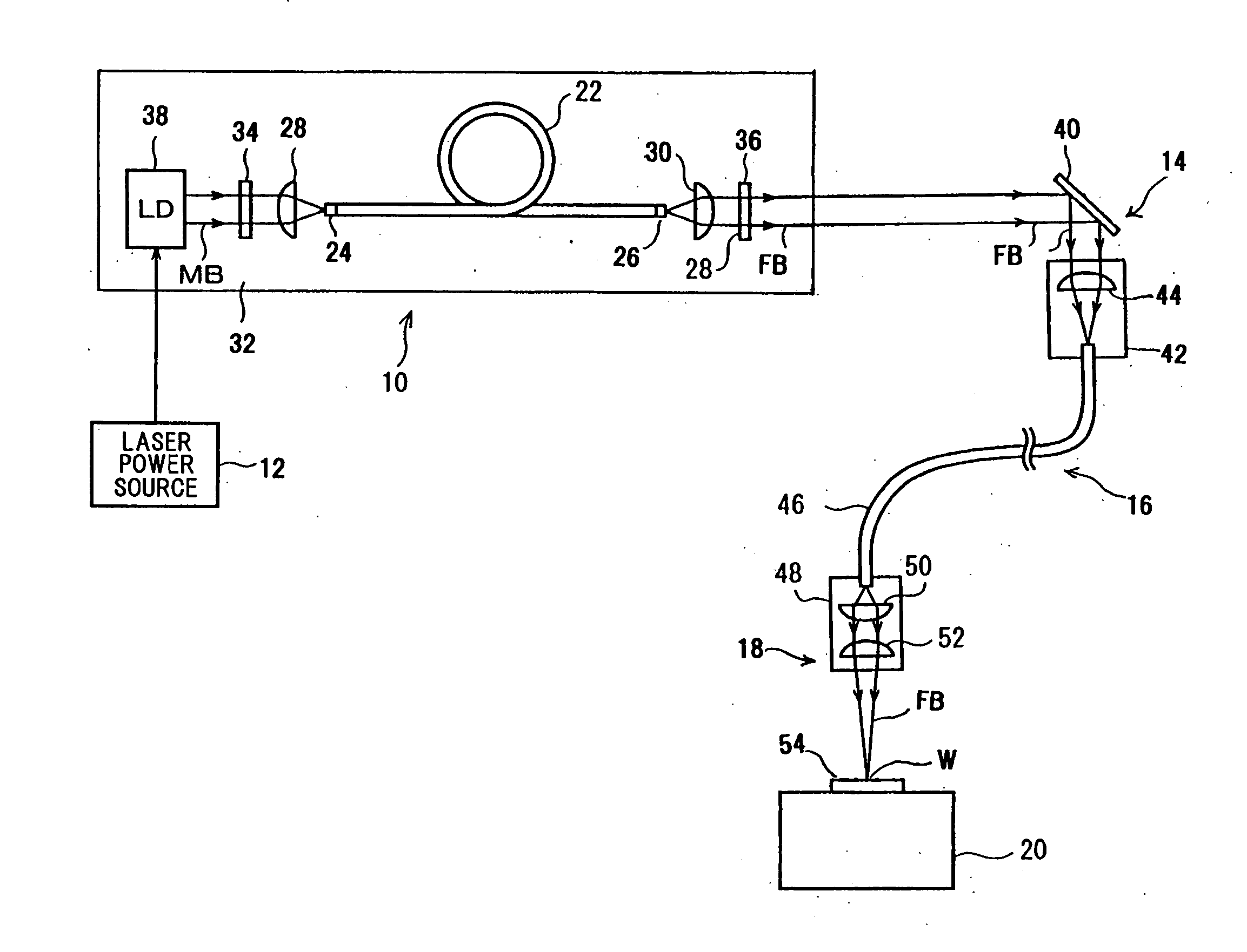 Fiber laser oscillator and fiber laser processing apparatus