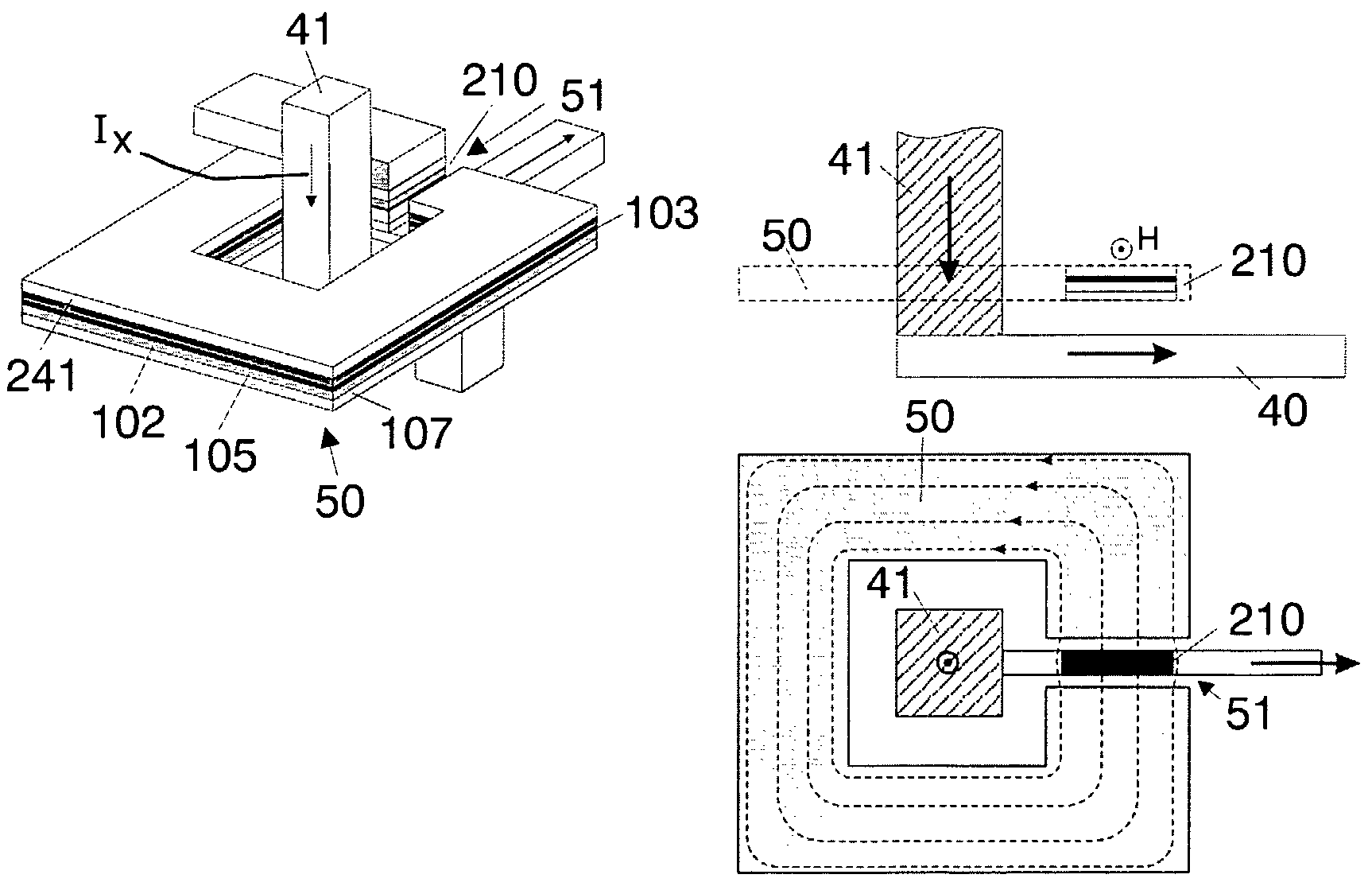 High sensitivity magnetic built-in current sensor