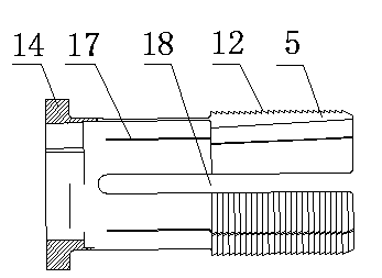 Method for casing pipe downward running operation through casing pipe driving head