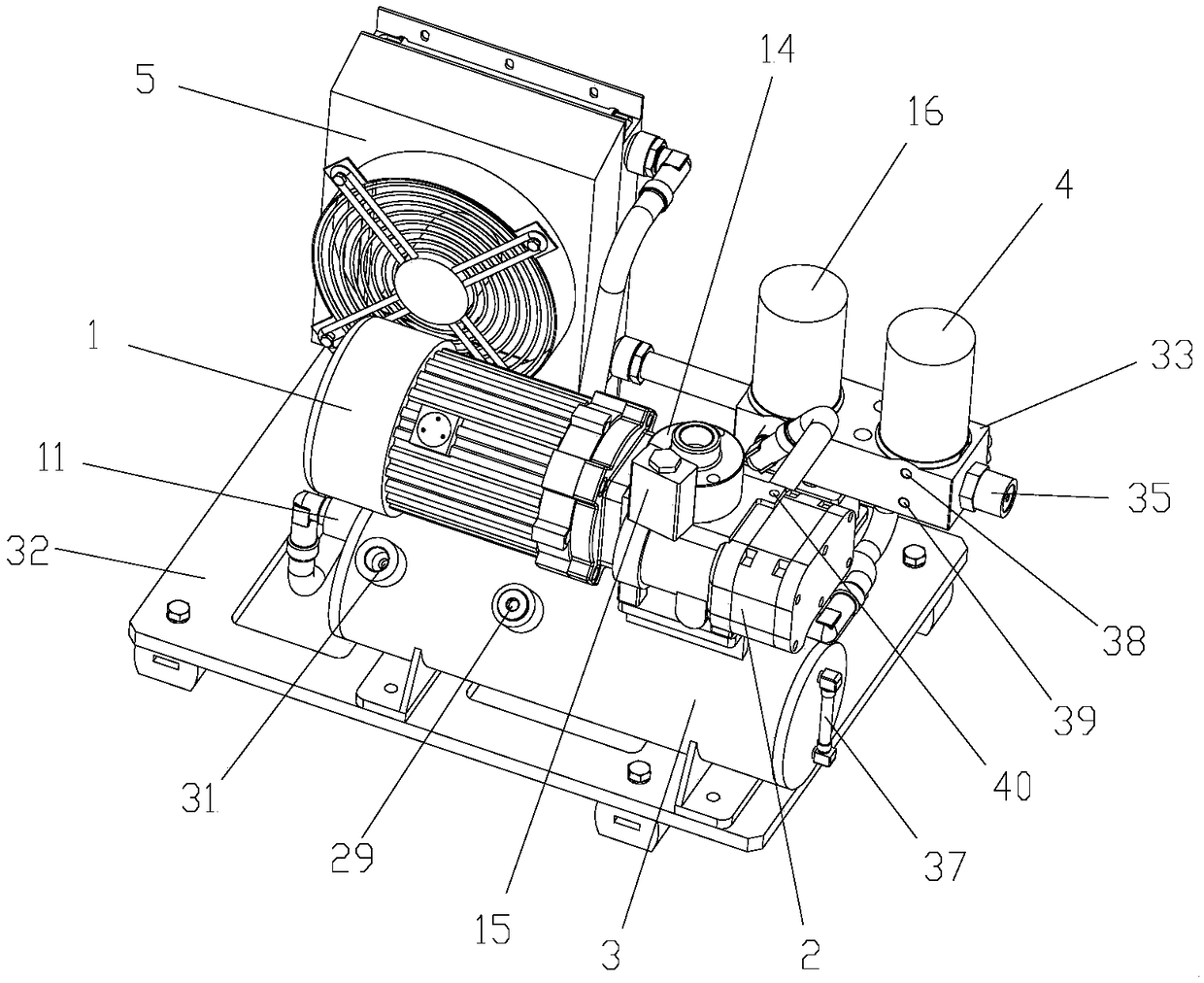 An air compressor oil-gas separation tank