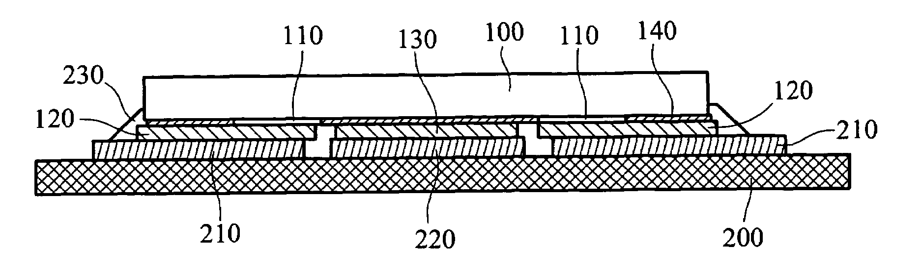 Bonding structure of device packaging