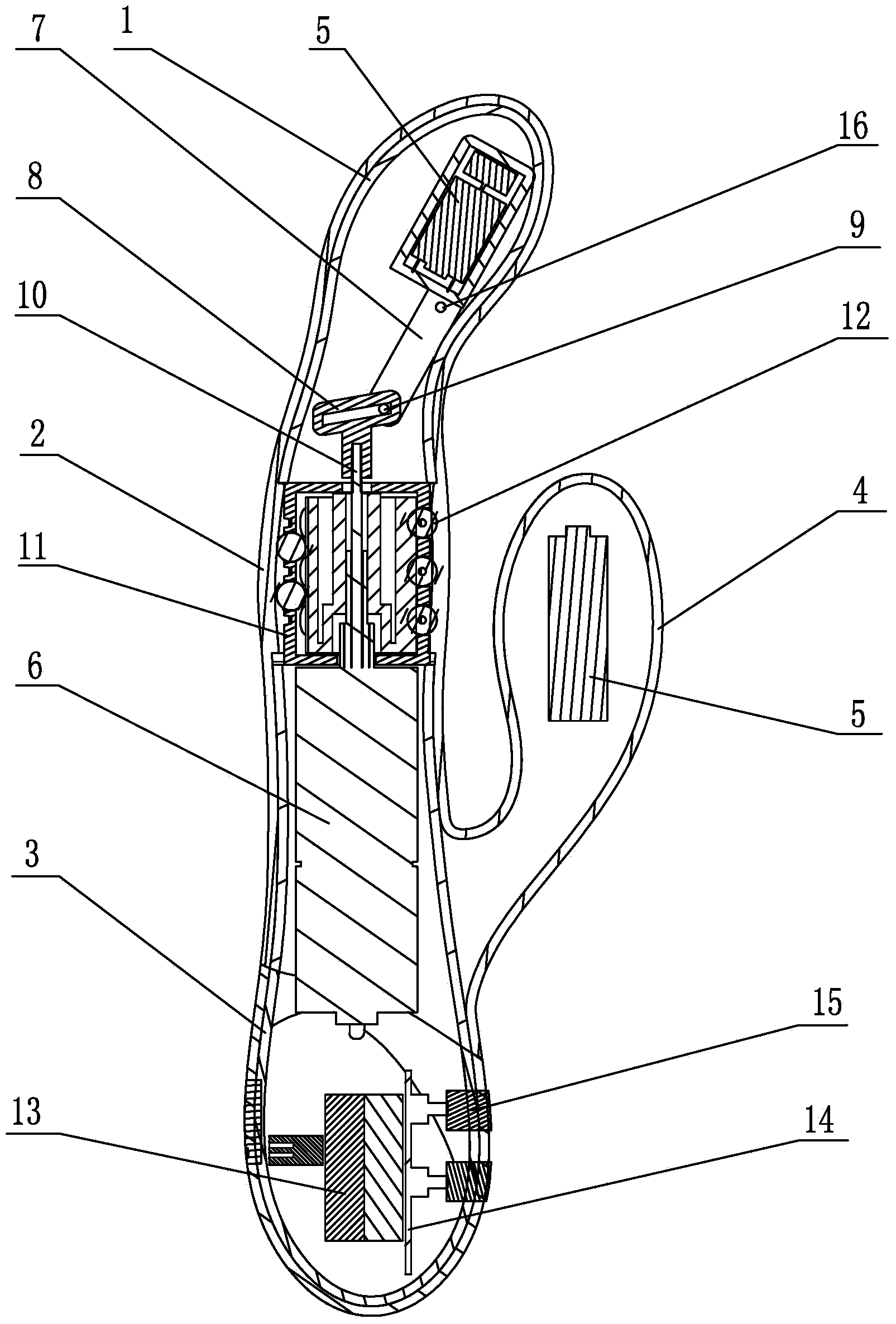 Pulling type vibration massager