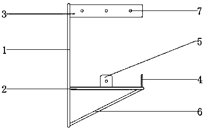 Air conditioner external machine wall fixing rack