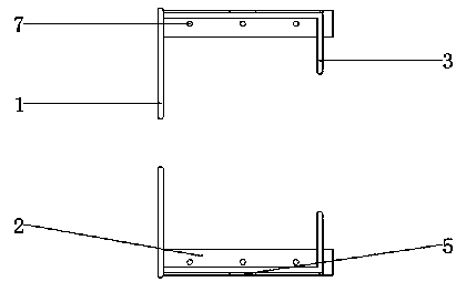 Air conditioner external machine wall fixing rack