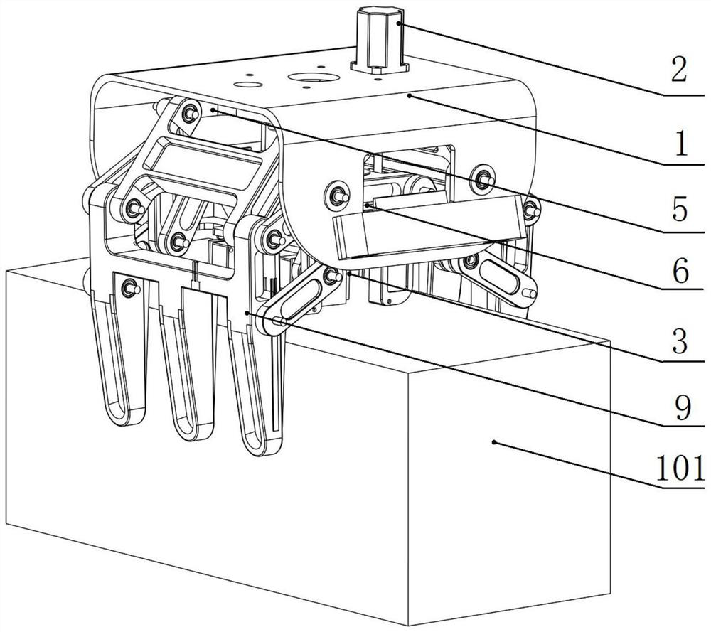 A Large Stroke Clamping Mechanism with Adaptive Brick Scale