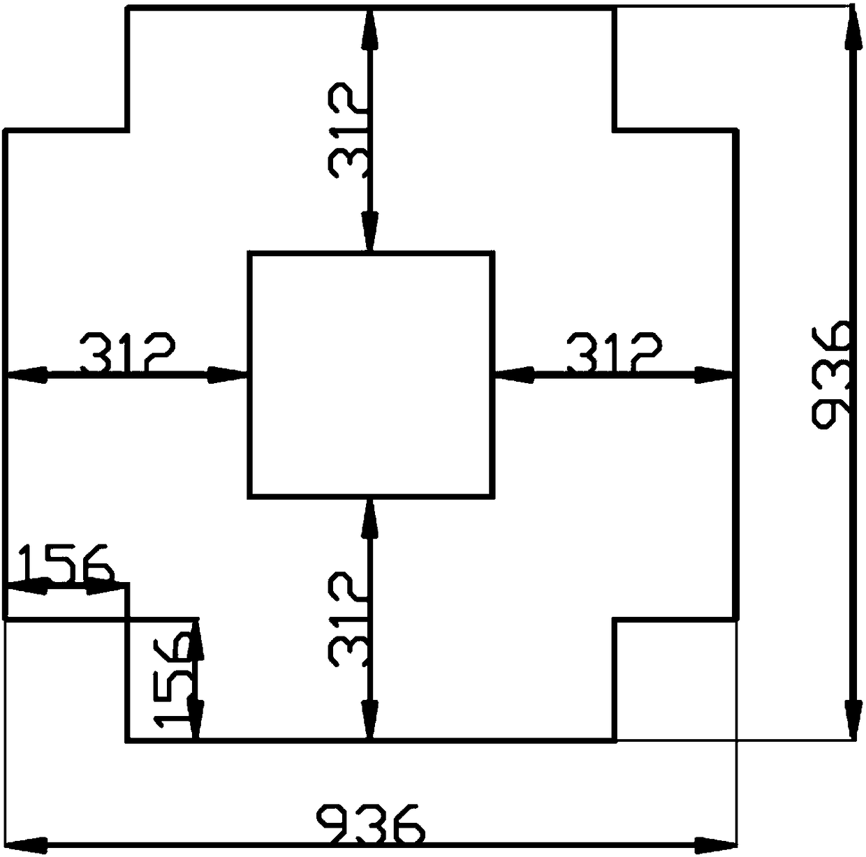 Mold and method for laying monocrystal-like seed crystals