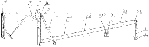 Advance timbering device of dig-anchor-integrated comprehensive mining machine