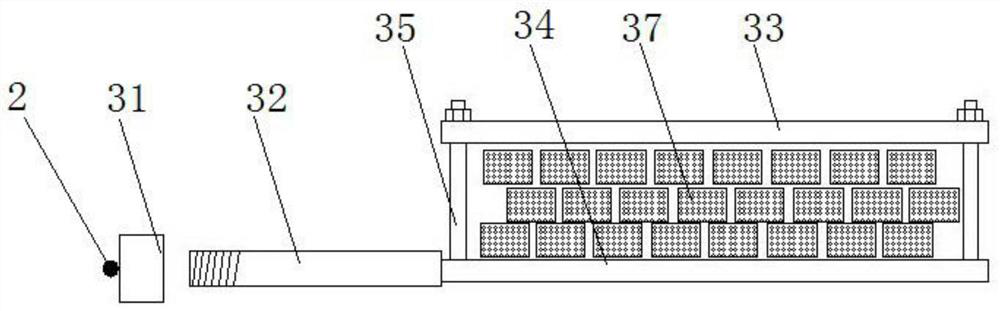 A degradation device for marine oil polluted areas