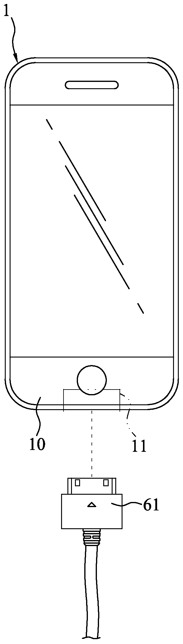 Electronic device with improved connection structure and electronic system thereof