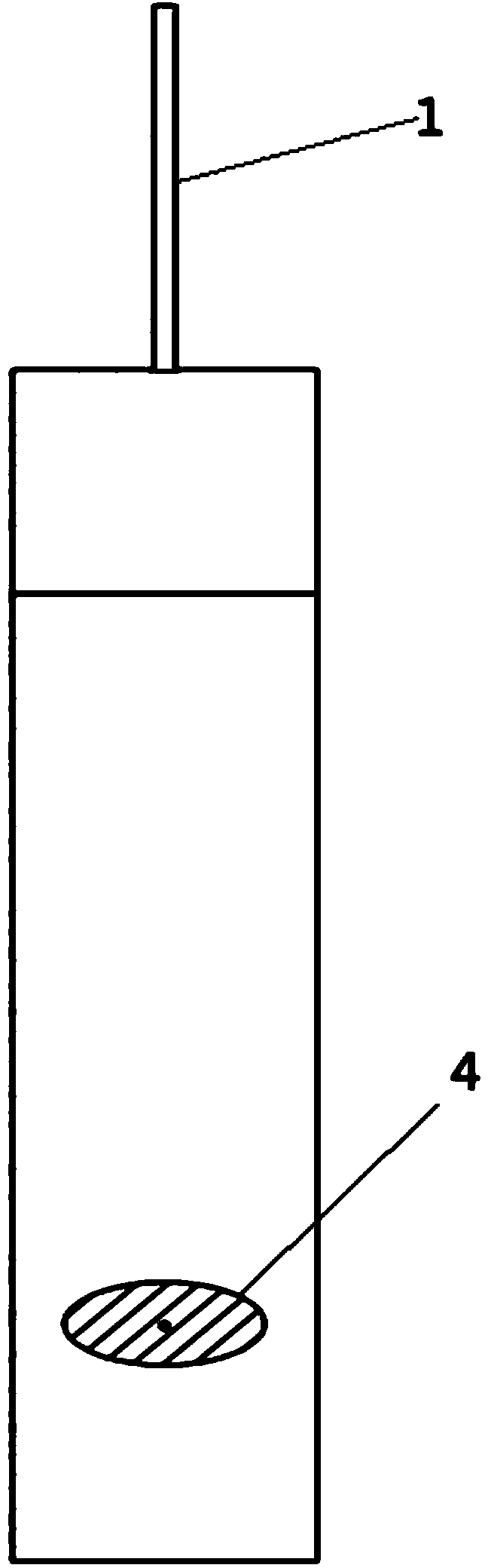 Ni/NiF2 reference electrode used for molten fluoride, and making method thereof