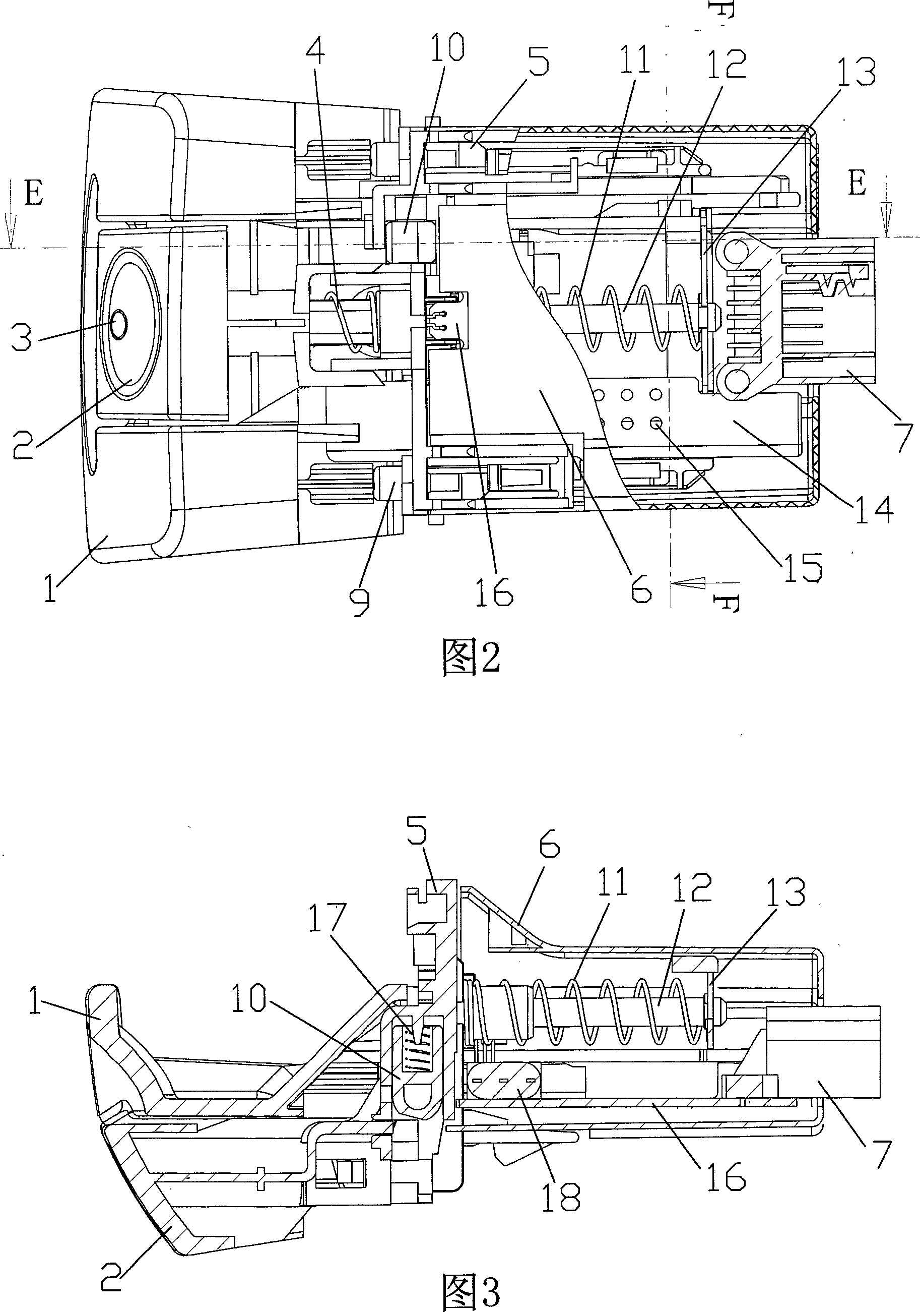 Electric parking device for car