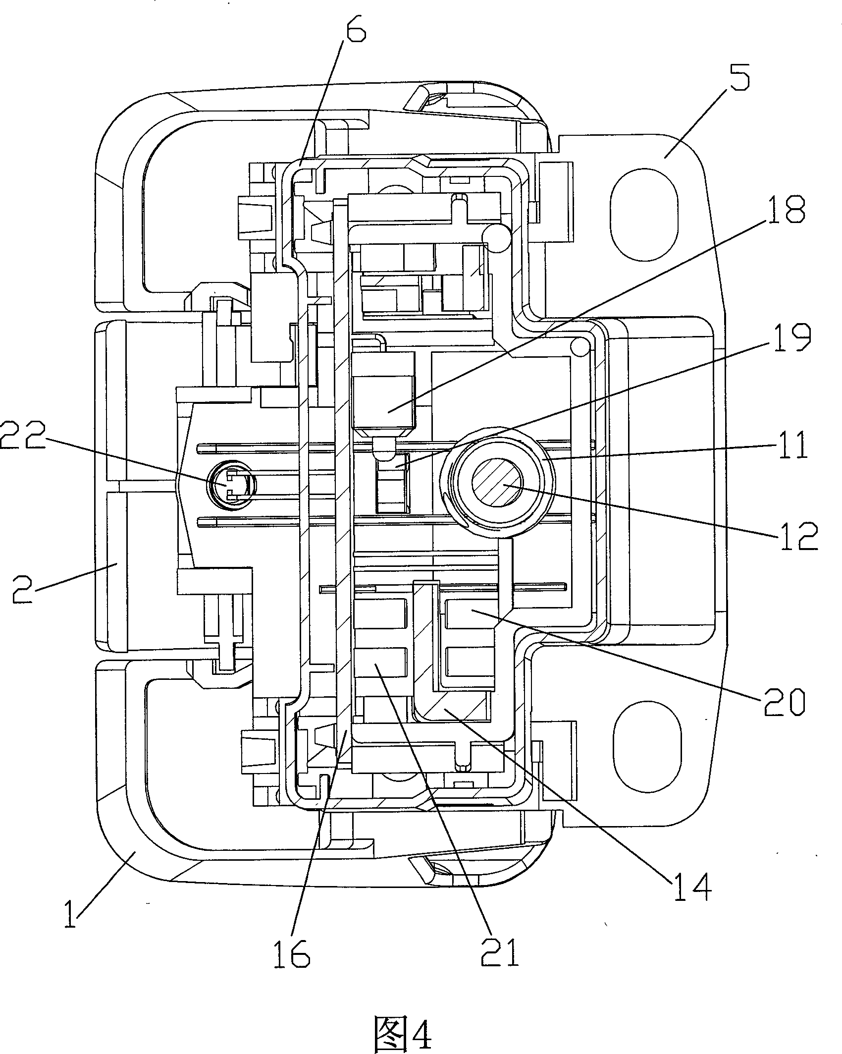 Electric parking device for car