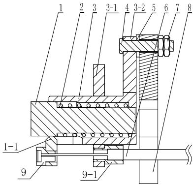 Protection device for translational operation table