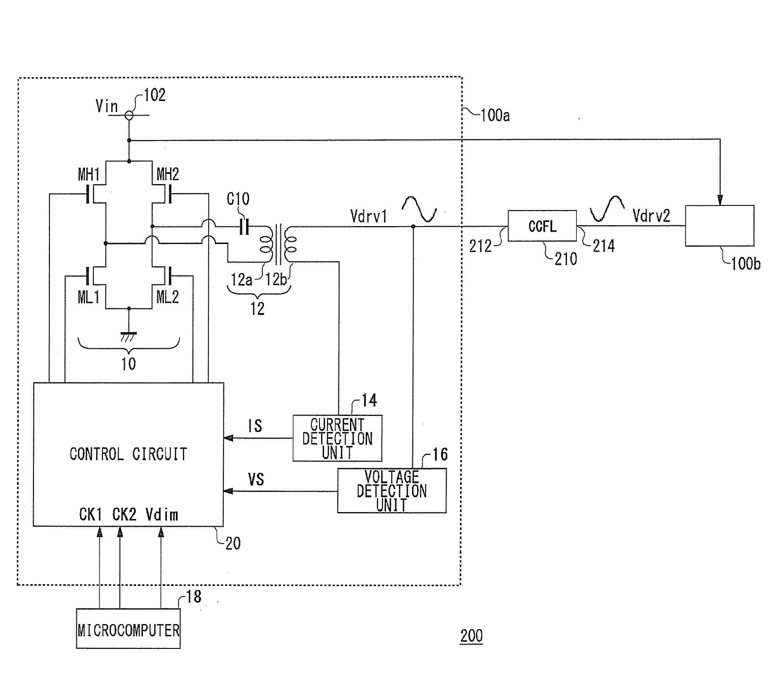 Control circuit for light-emitting element