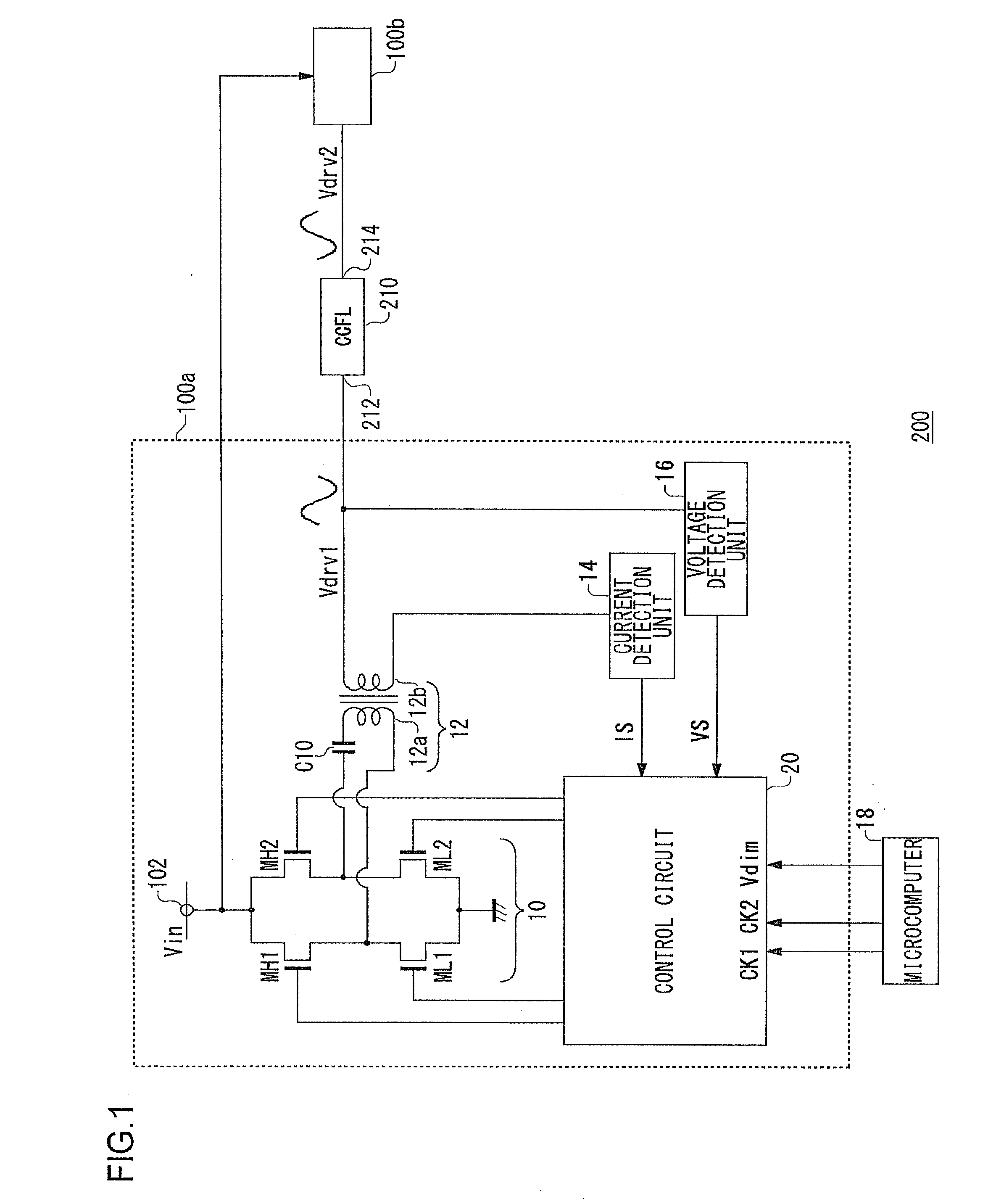 Control circuit for light-emitting element