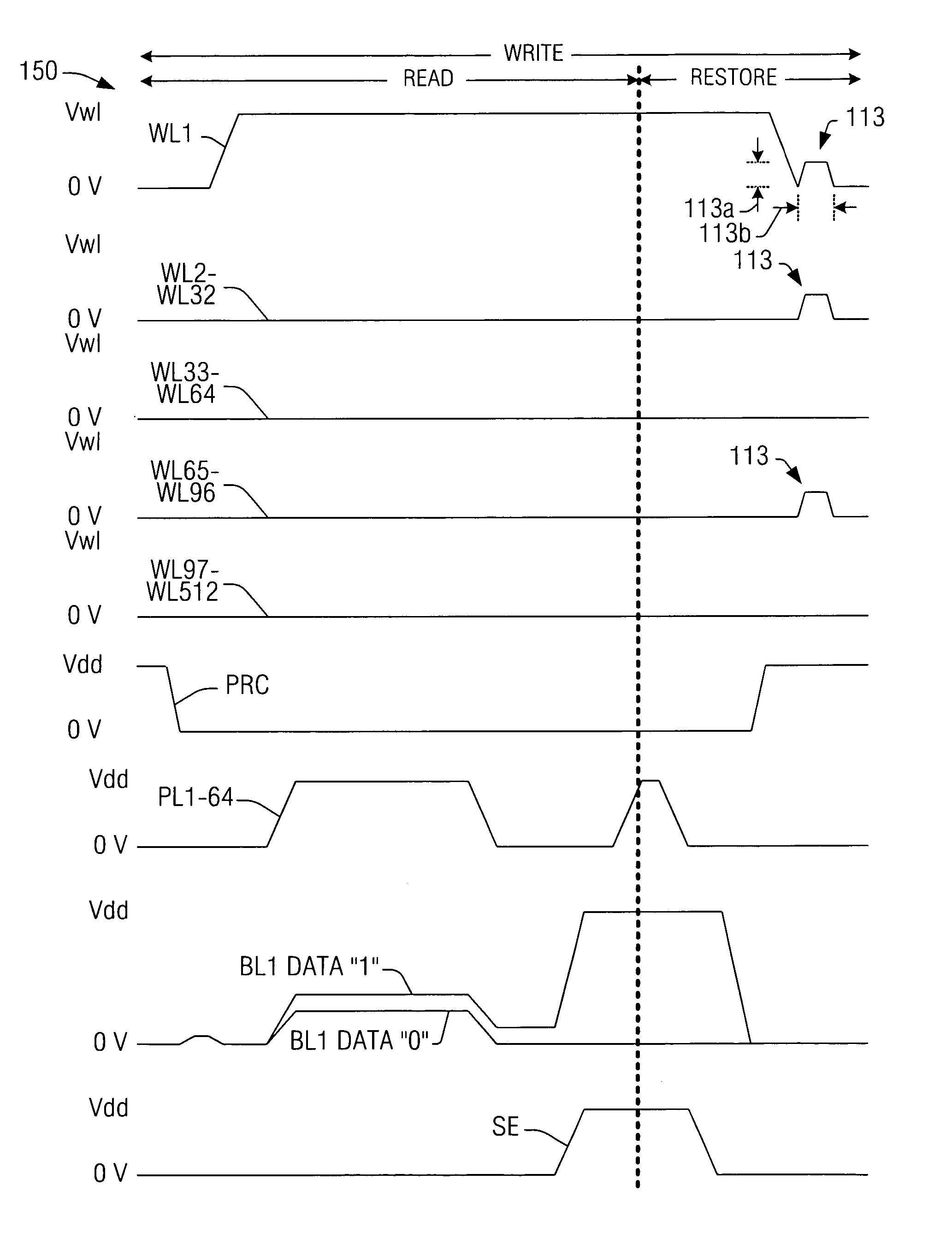 Method and apparatus to reduce storage node disturbance in ferroelectric memory