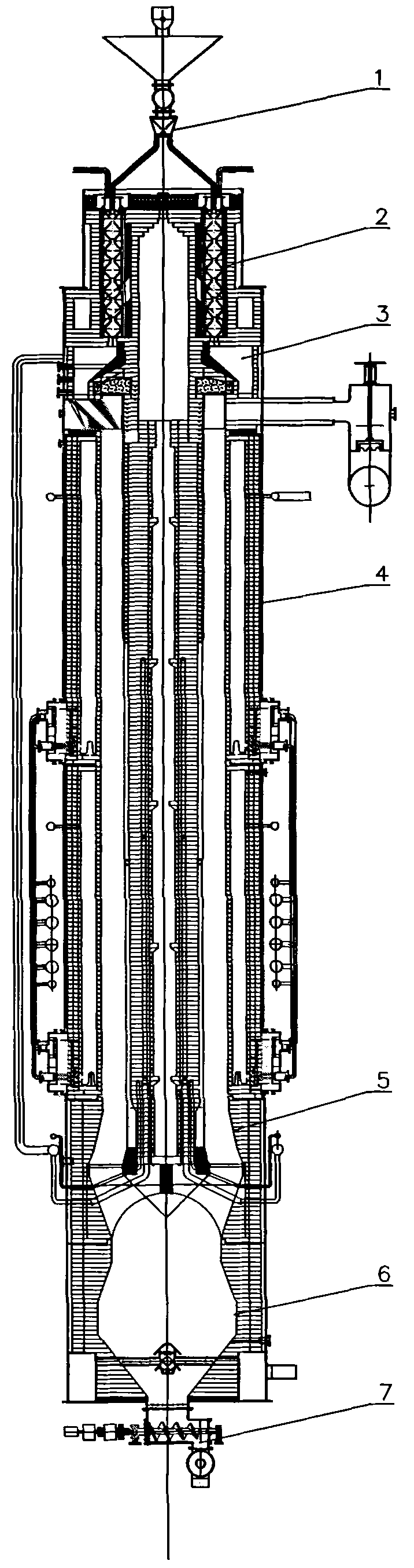 Coal pyrolysis furnace