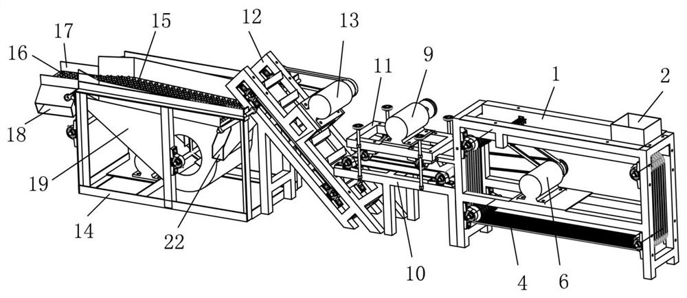 Peanut husking machine based on laser pretreatment