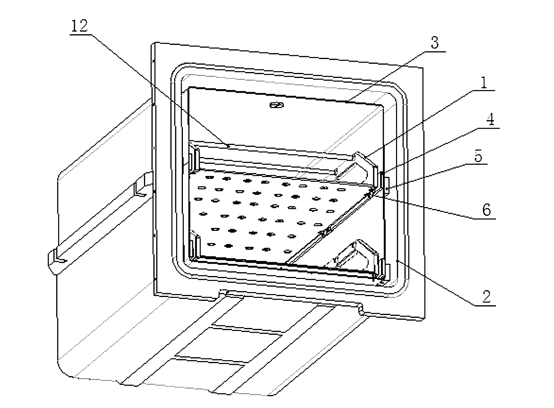 Hydrogen peroxide plasma sterilizer of square sterilization bin with convenience in fixing placement basket