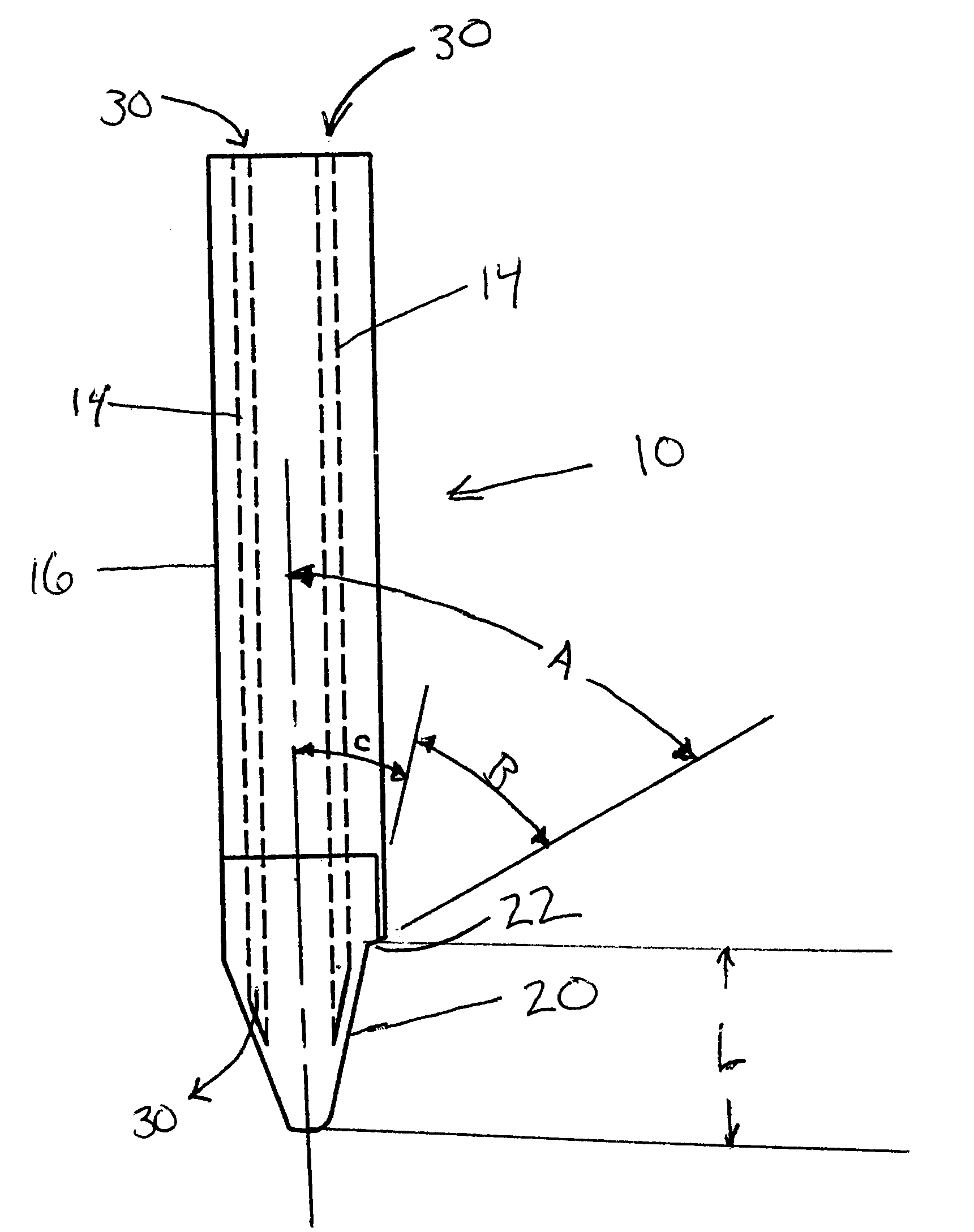 Cutter blade with integral coolant passages