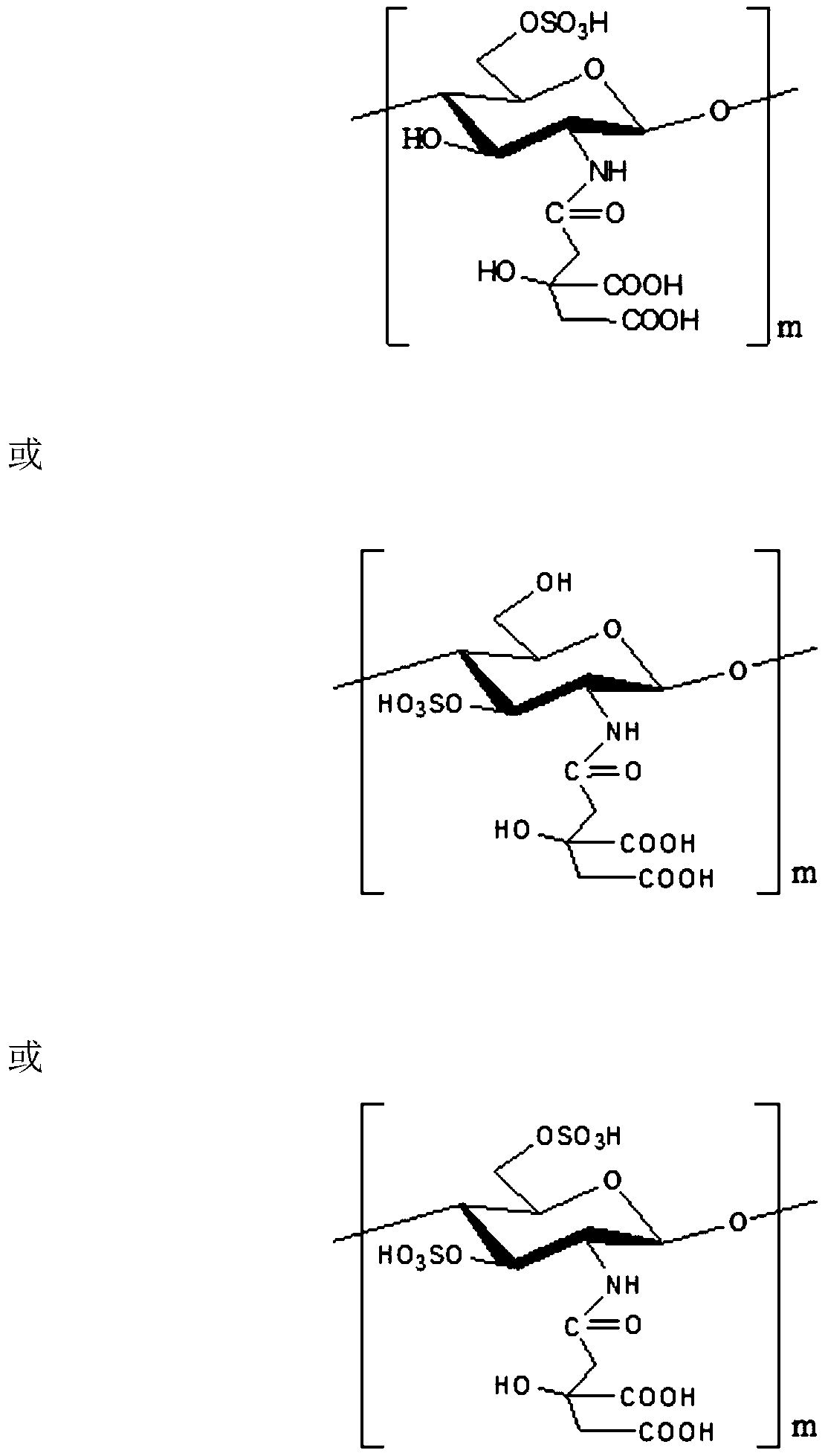 Sulfonated citric acid chitosan modified polysulfone hemodialysis film and preparation method thereof