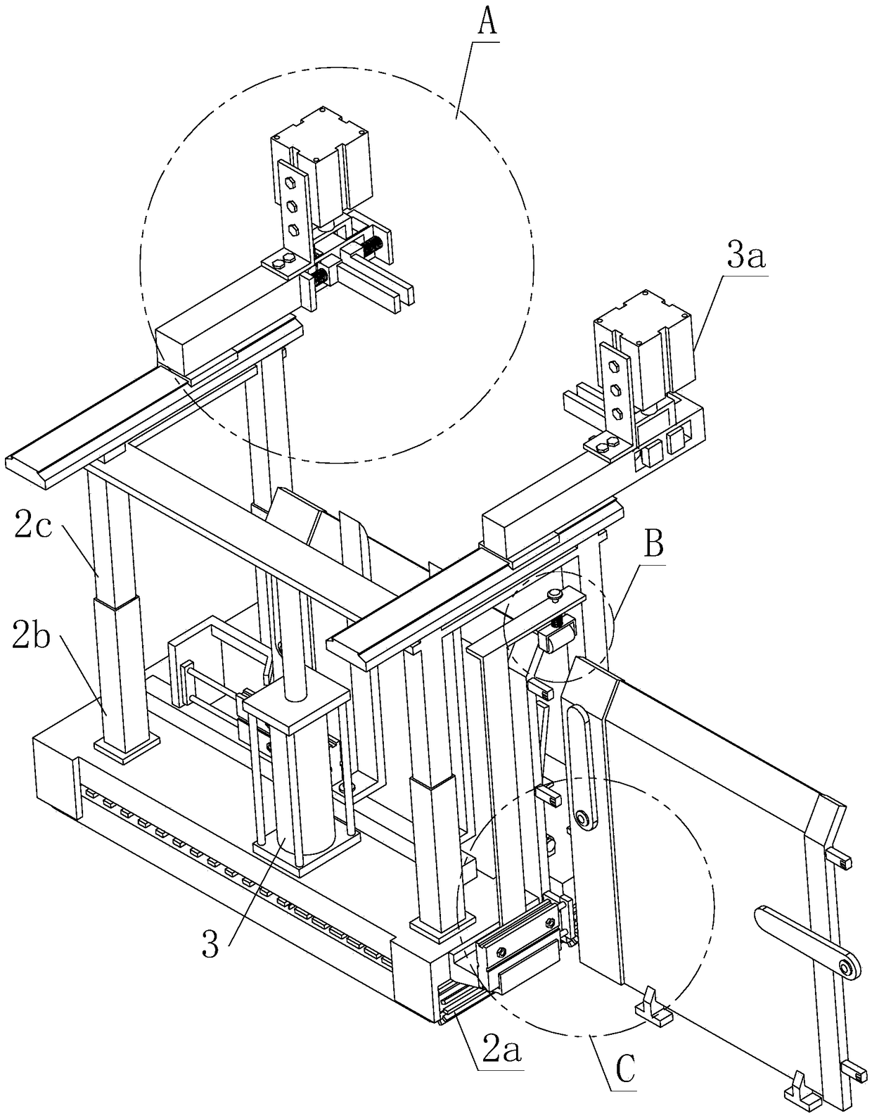 Protective fence for municipal overhead construction and laying apparatus thereof