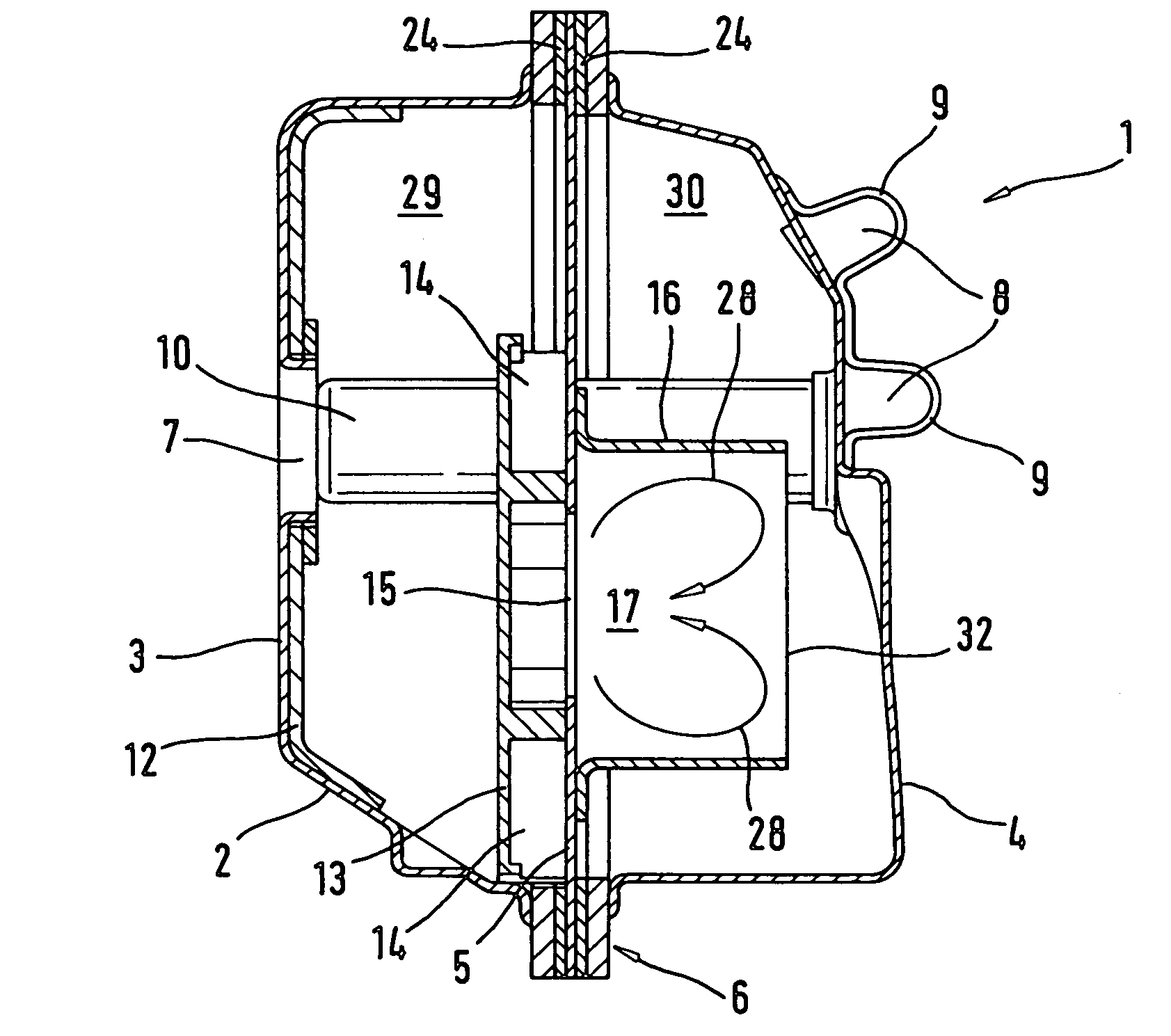 Exhaust gas muffler