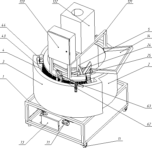 A kind of lotus seed peeling machine