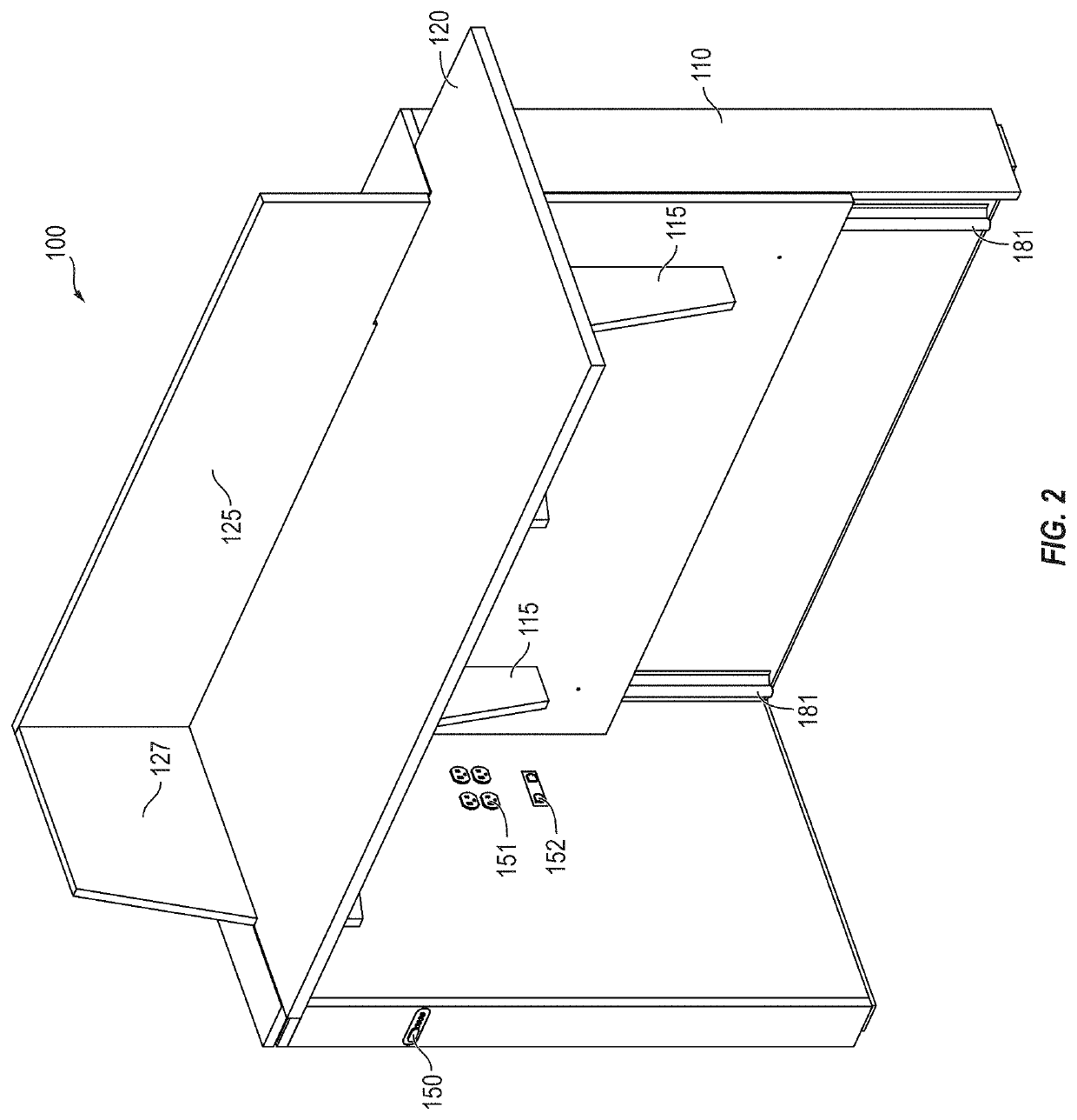 Variable height desk