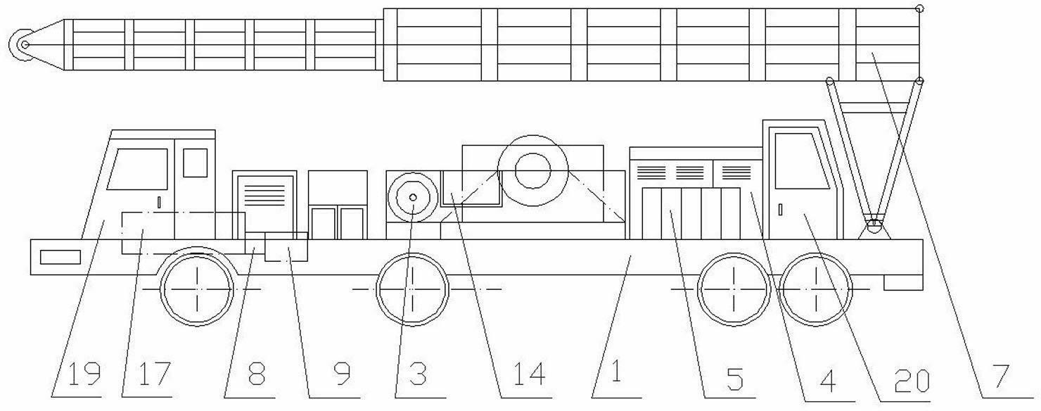 Energy-storing capacitance type self-propelled electric workover rig