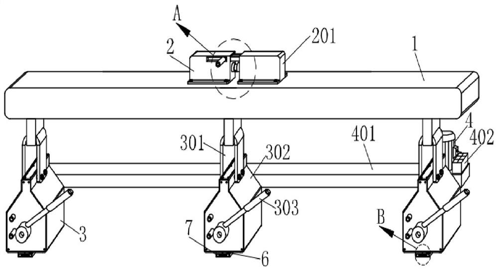 Novel mechanical device for hoisting and transferring steel plates