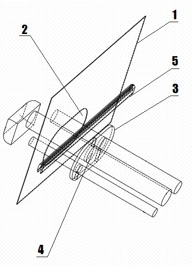 Hermetic protecting sleeve of vehicle pipeline bundle passing hole