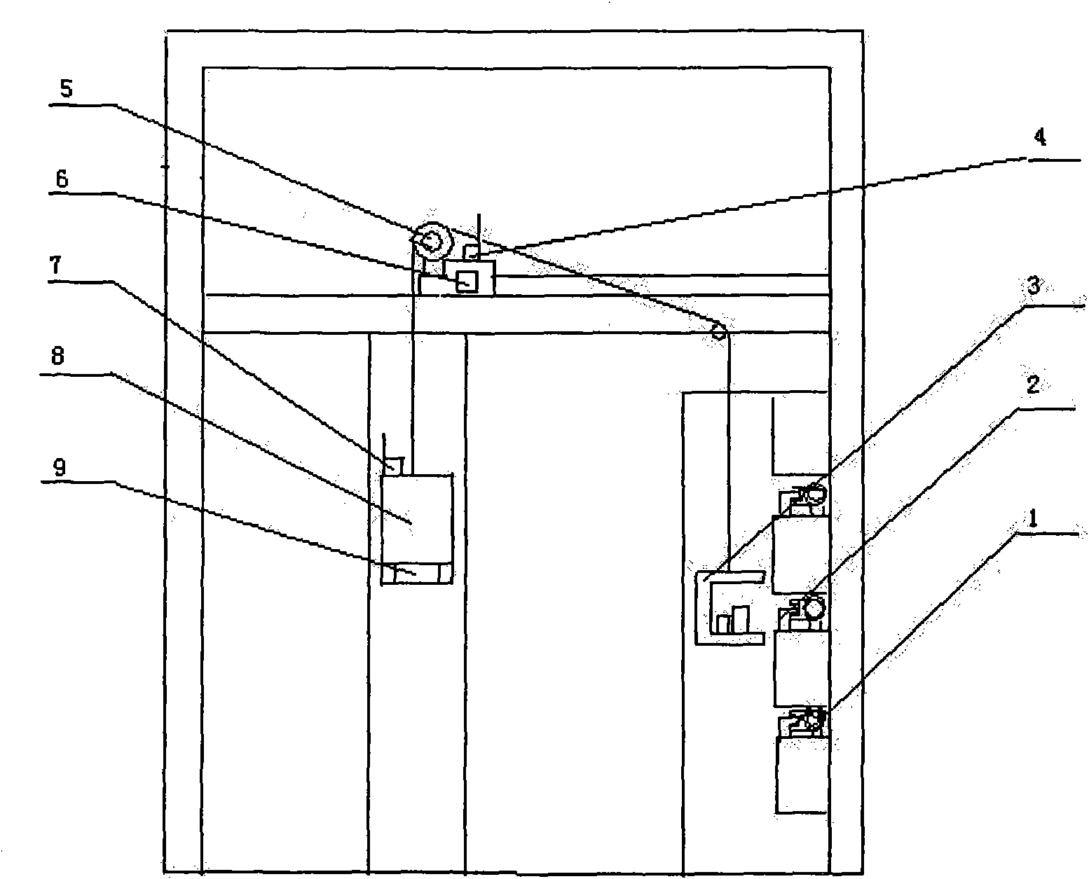 Elevator of variable counterweight