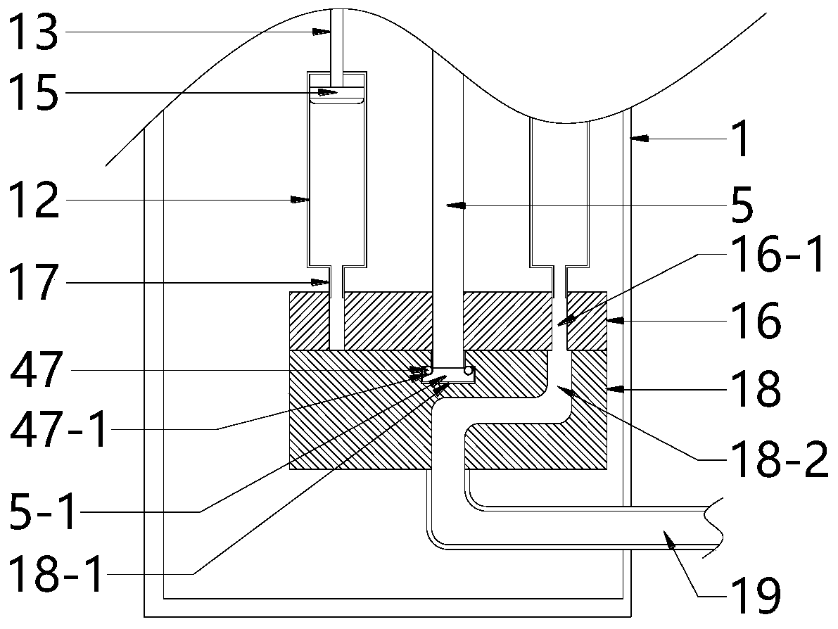 Gynecologic vulva cleaning device adopting multi-tube structure