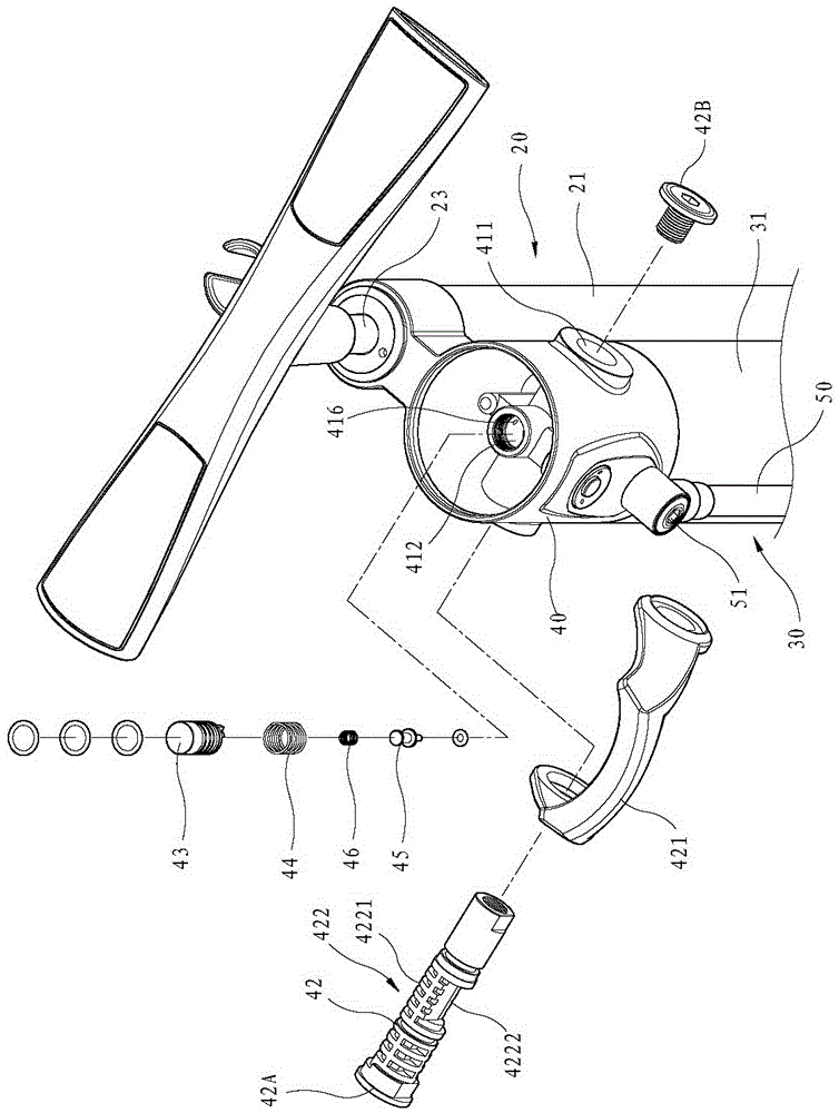 Inflating device with air tank