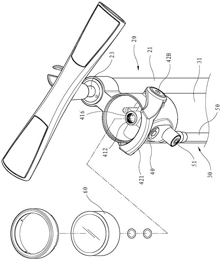 Inflating device with air tank