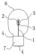 High-power LED lamp with remote-projection capacity