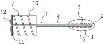 High-power LED lamp with remote-projection capacity