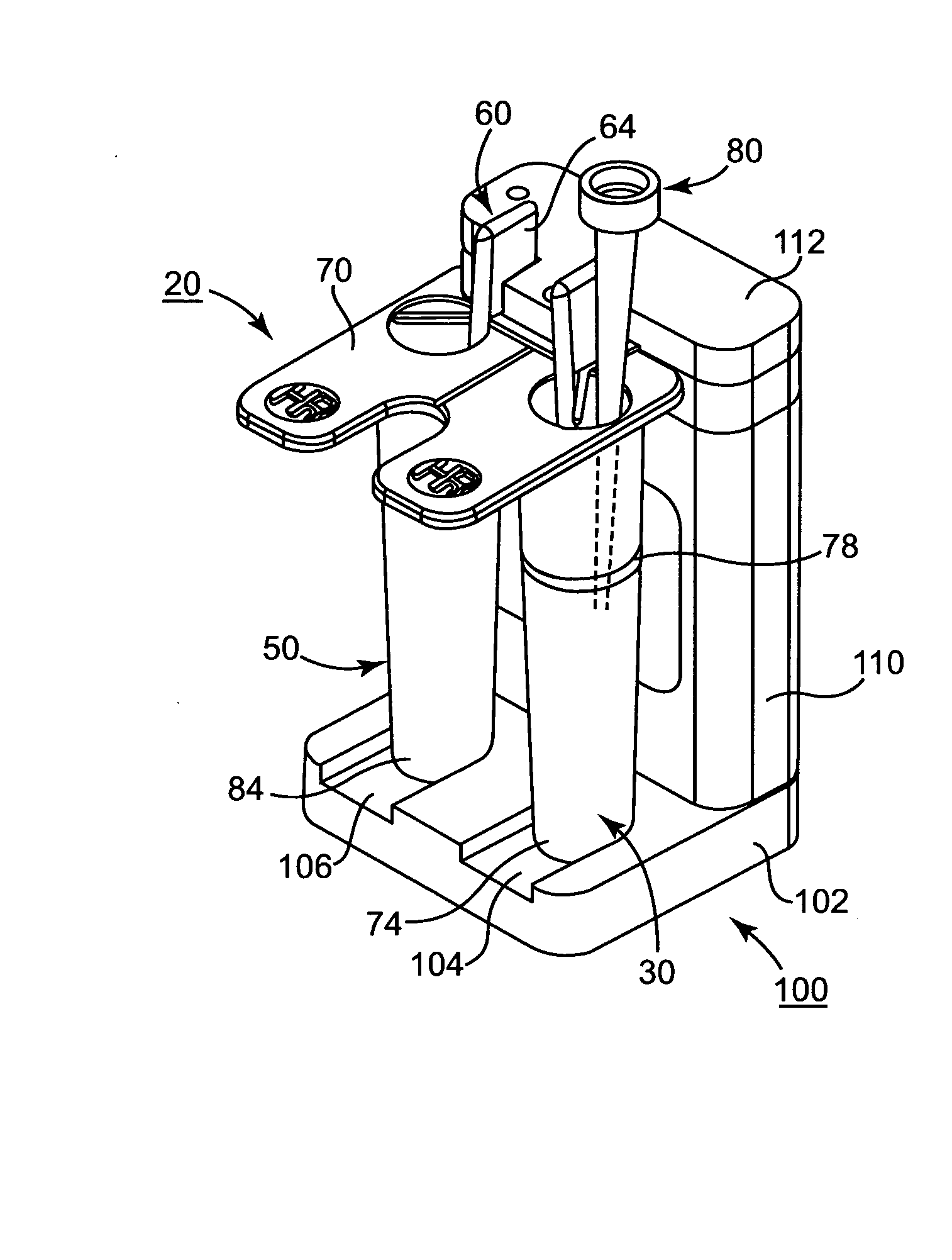 Test Cartridge Holder for Blood Samples