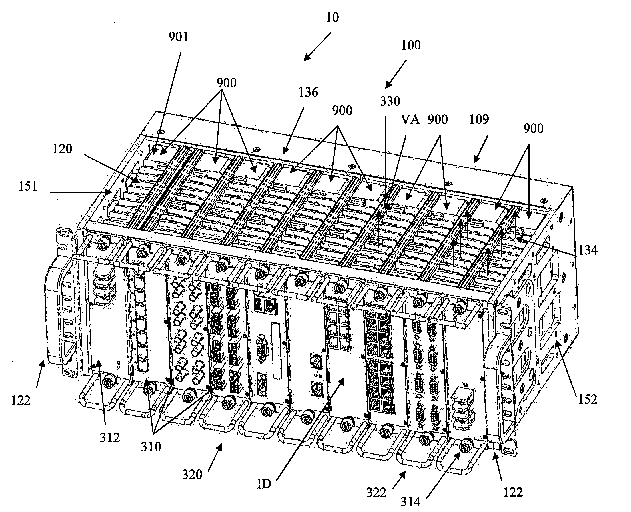 Open Frame Electronic Chassis For Enclosed Modules