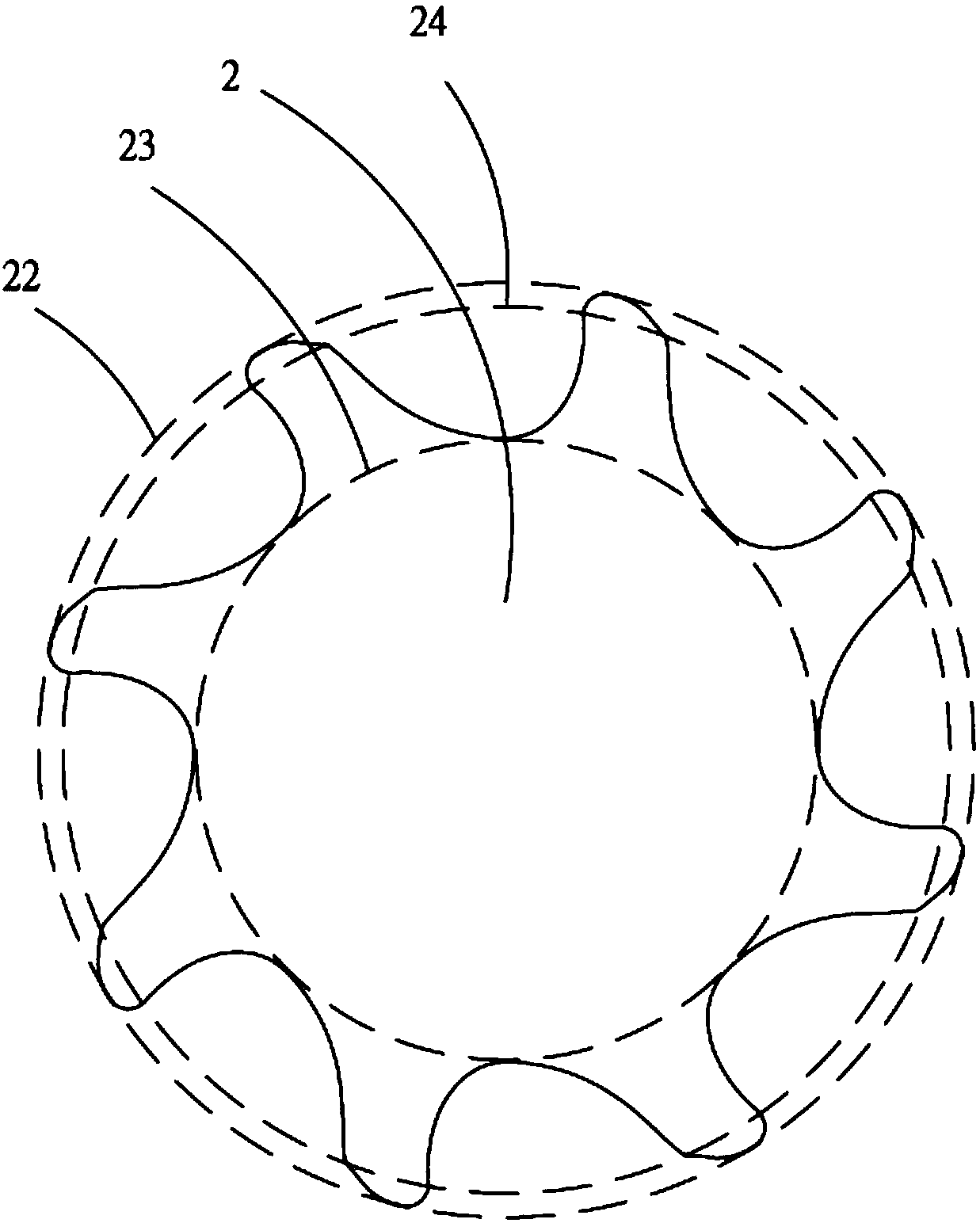 Tooth-shaped rotor set