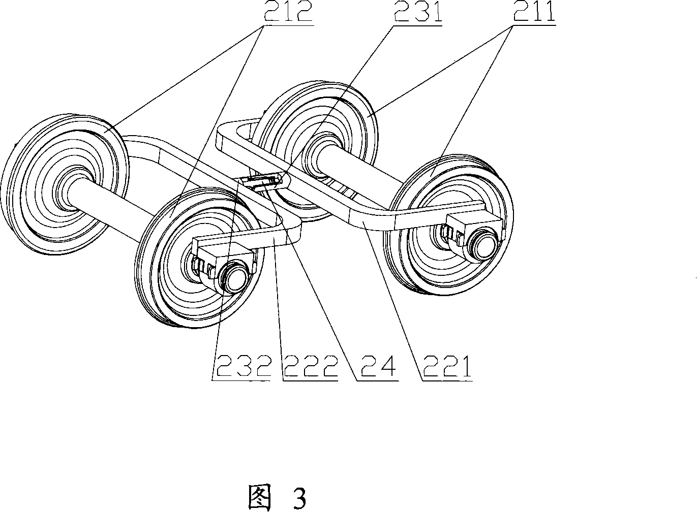 Railway vehicle guiding arm elastic connecting device