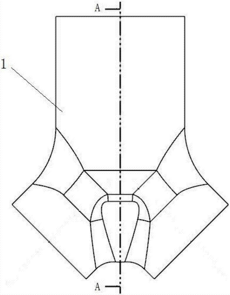 Y-shaped tee-joint multi-direction die forging process and die