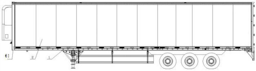 Novel integrated type refrigeration semitrailer