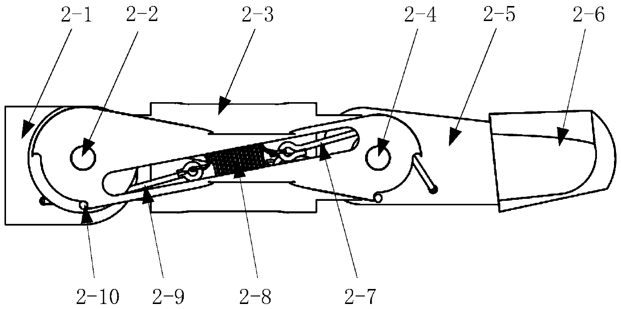 Under-actuated prosthetic hand with self-adaptive grabbing function