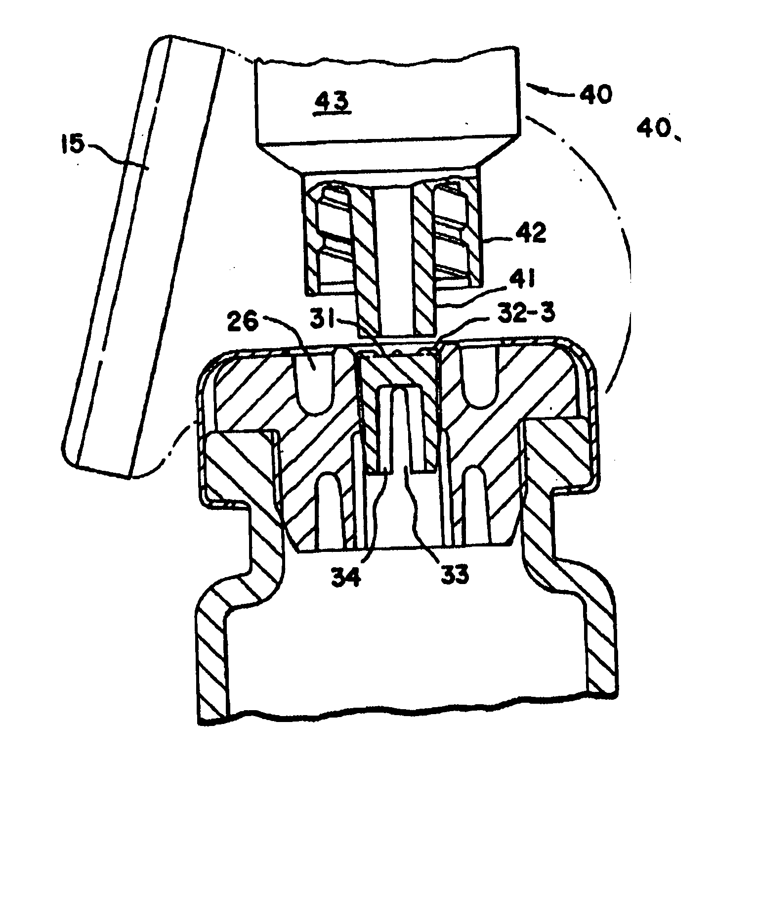 Swabbable needleless vial access