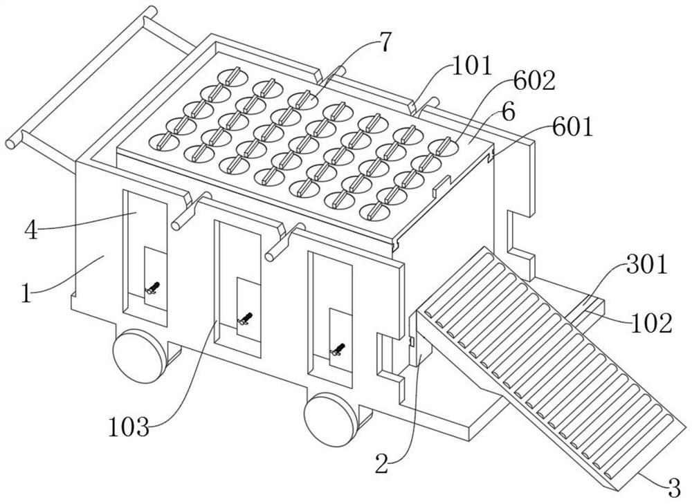 Simulation test device for directional drilling grouting slurry diffusion