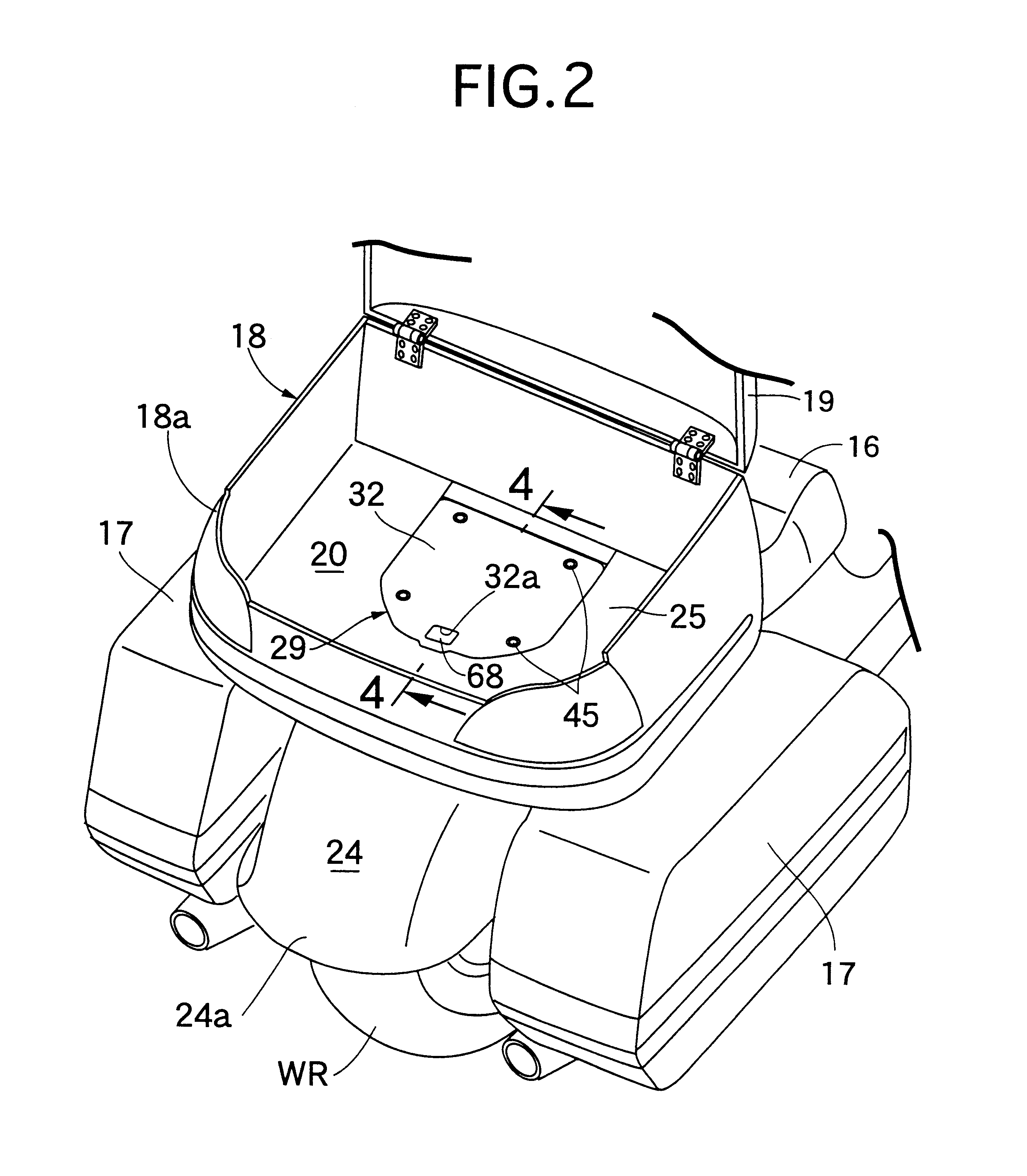 CD changer mounting structure and support device