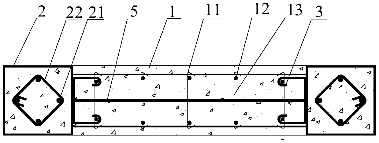 A self-resetting high-strength concrete shear wall and its manufacturing method