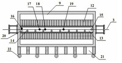 Heat treatment furnace for dynamically and continuously preparing high-temperature superconductive strip with fluorine-free chemical solution deposition method